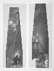 Sections of the Gallery in the Great Pyramid, Gizeh